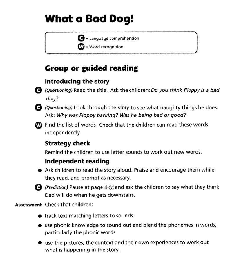1b Lesson 1 What a Bad Dog!
