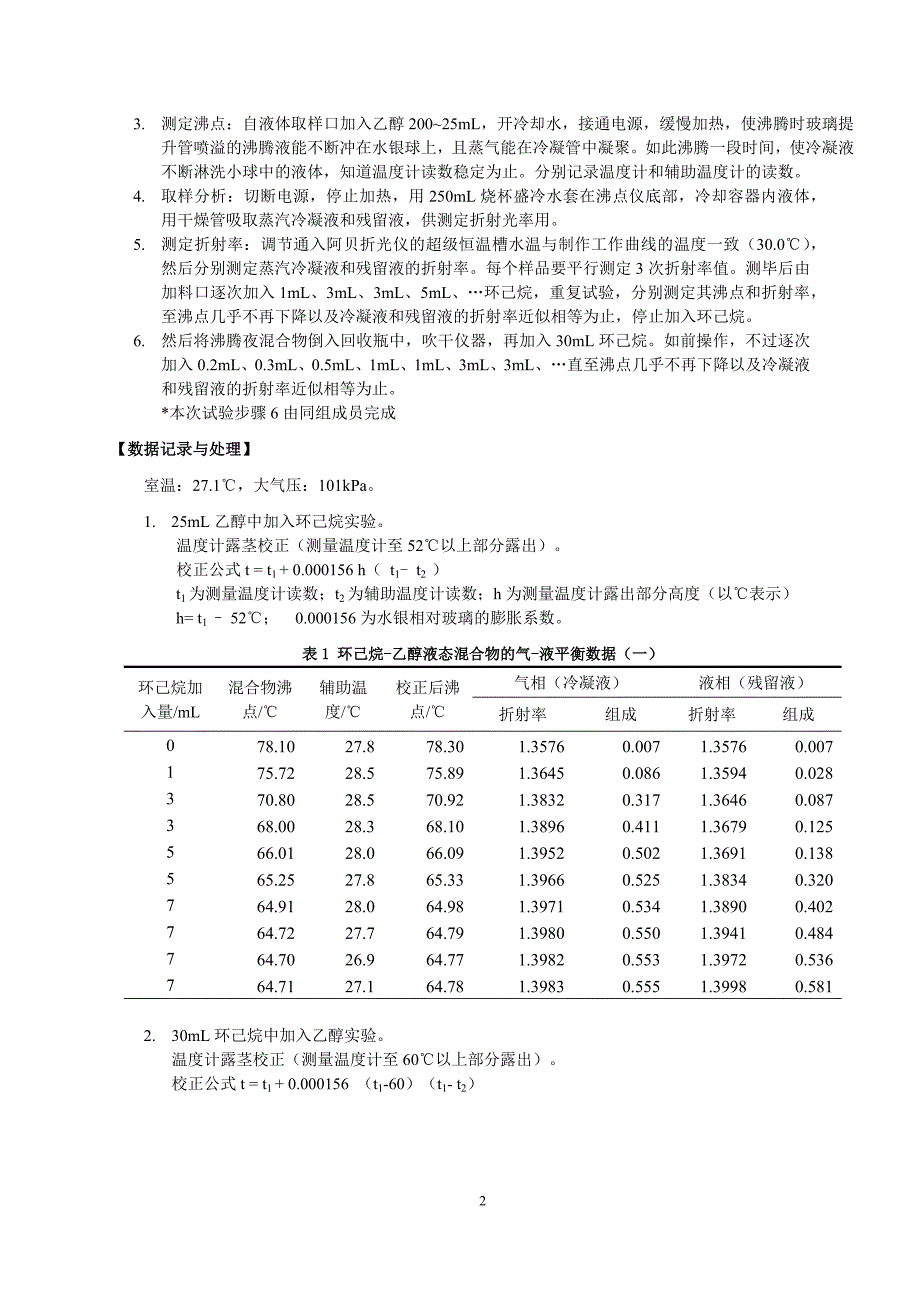 二组分完全互溶双液系气 液平衡相图 金锄头文库 金锄头文库