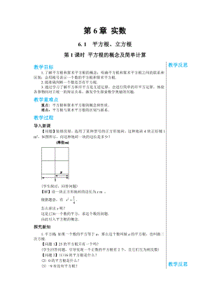 上海科技版（沪科版）初中数学七年级下册全册教案