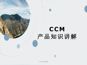 CCM产品知识讲解